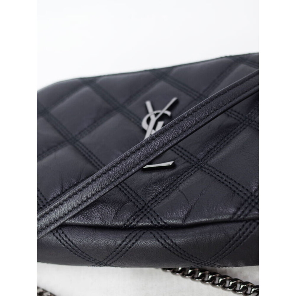 SAINT LAURENT Paris Saint Paris Becky Double Zip Clutch Shoulder Bag - Picture 6 of 9